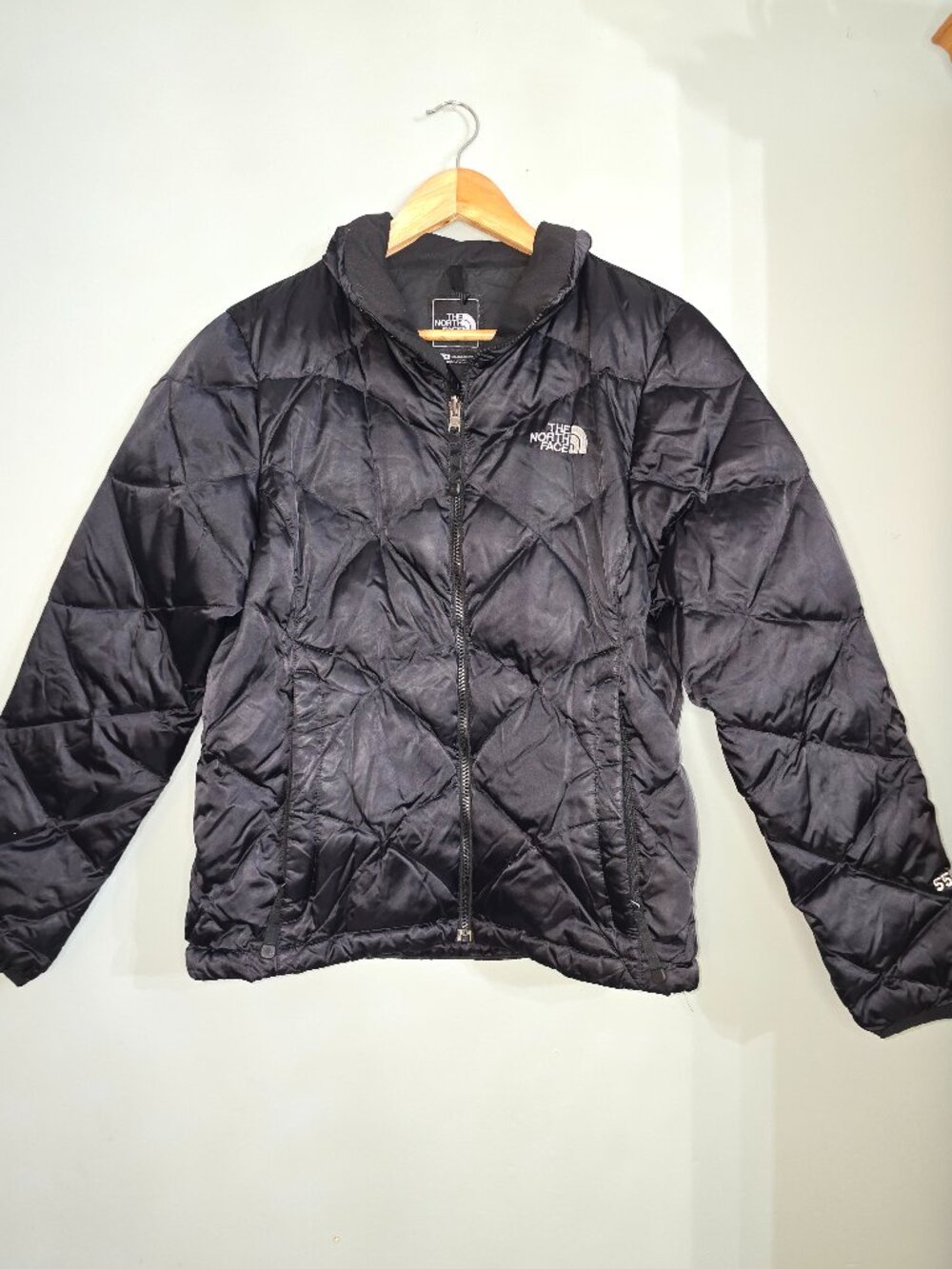 North Face Women's Black 550 Goose Down Puffer Jacket, Size M, Gently Used